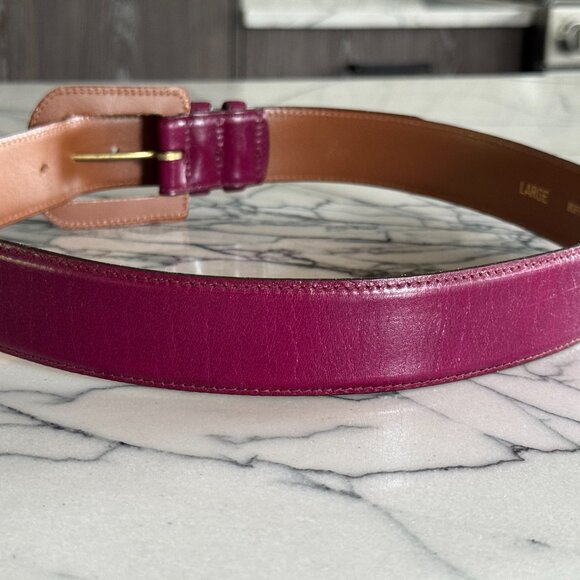 Vintage Ellen Tracy Buffalo Calf Belt - Large - Picture 4 of 5